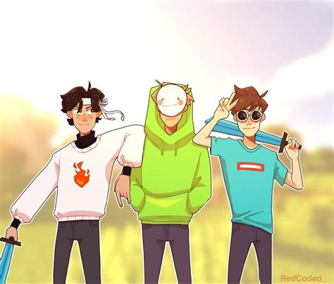 © 2021 zerochan anime images. ⚡️ Red ⚡️ on Twitter in 2020 | Dream team, Dream artwork, Minecraft fan art