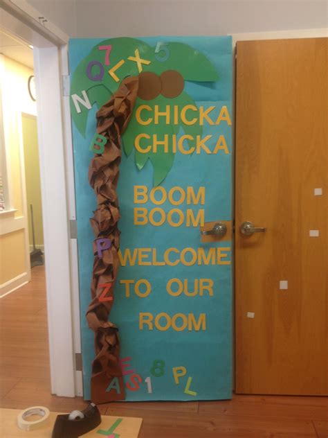 Chicka Chicka Boom Boom Preschool Door Door Decorations Classroom School Themes Classroom Walls