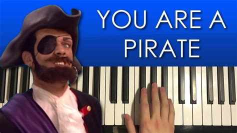 How To Play Lazy Town You Are A Pirate Piano Tutorial Lesson Youtube