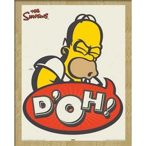 Affiche Poster Simpsons The Mini Poster Homer Doh Rétro Accessoires 030641534446