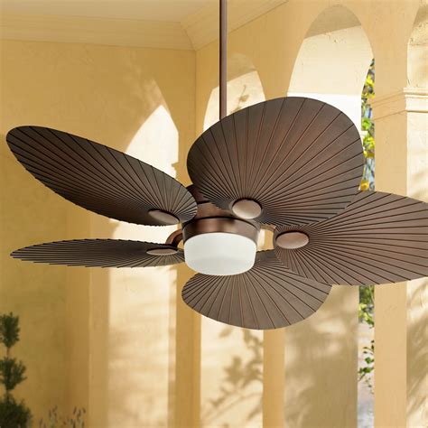 52 Casa Vieja Tropical Indoor Outdoor Ceiling Fan With Light Led