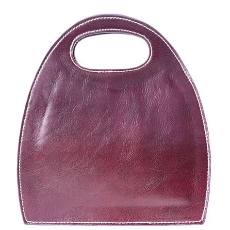 Semi Oval Bag With Built In Handle Purple Oval Bag Original Bags