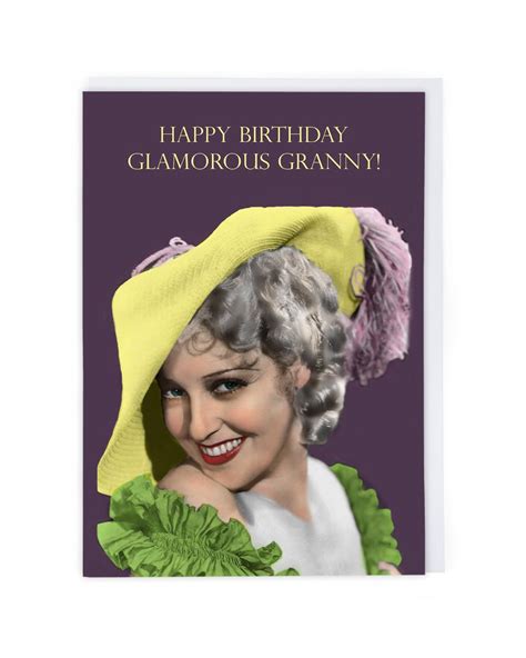 Glamorous Granny Birthday Card Cath Tate Cards