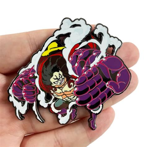 One Piece Monkey D Luffy Gear Fourth Large Size Metal Badge Pin Brooch