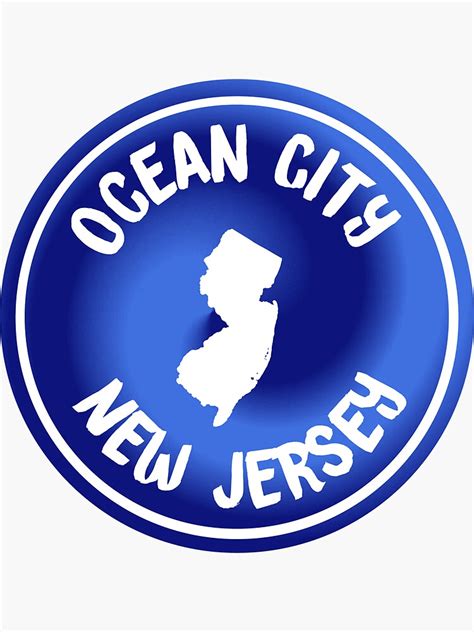 Ocean City New Jersey Sticker For Sale By Waves4 Redbubble