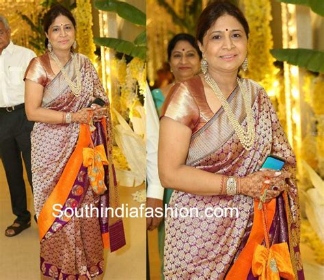 padmaja reddy in traditional sarees at shiya bhupal s wedding festivities south india fashion