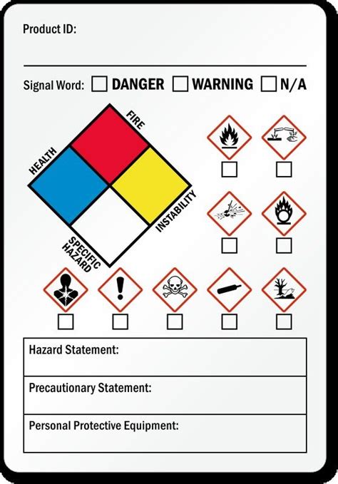 Nfpa Label Template Word Free Nfpa Label Template Download Free Nfpa