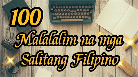 Malalalim Na Salitang Filipino Filipino Wikangfilipino Layarkaca Hot