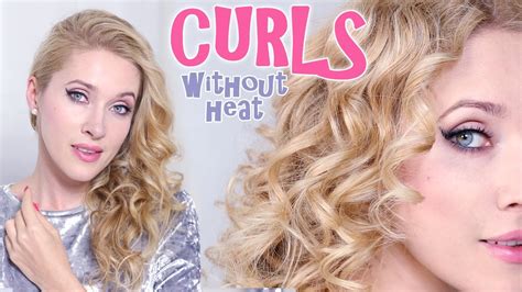 Spiral Curls Without Heat That Last How To Curl Your Hair Overnight Youtube