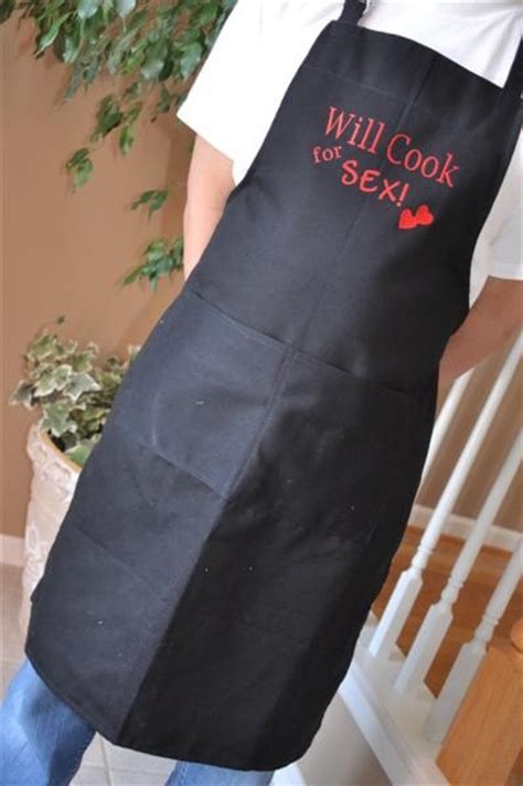 Personalized Embroidered Adult Cook For Sex Apron Sweetheart Etsy