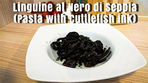 Linguine Al Nero Di Seppia Pasta With Cuttlefish Ink An Italian