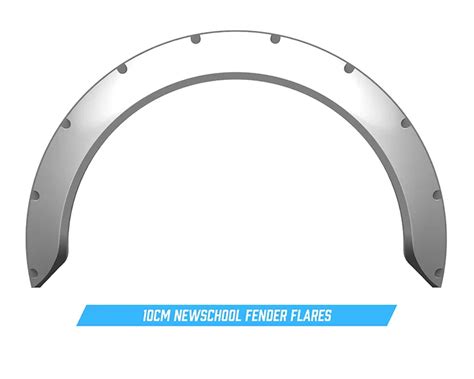 Clinched Flares New School 10cm Universal Fender Flares Ns10