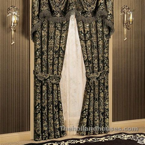 Black And Gold Damask Curtains