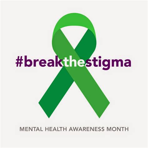 Cure Stigma With Green Ribbons Support Mental Health Awareness Month