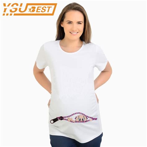 New 2018 Summer Pregnant Tees Maternity Cotton T Shirts Shorts Casual