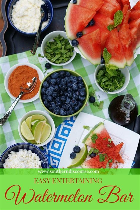 Watermelon Bar Easy Summer Entertaining Southern Discourse