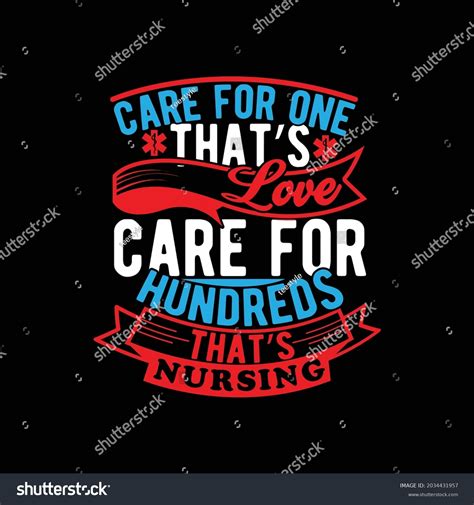 Care One Love Care Hundreds Nursing Stock Vector Royalty Free