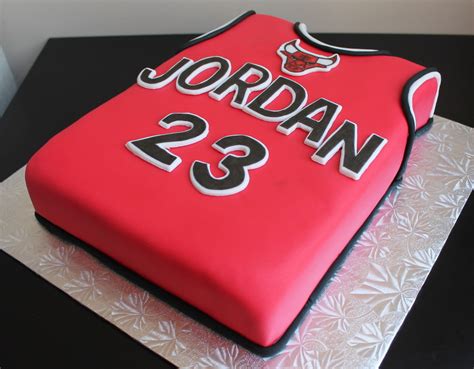 A Chicago Bulls Jersey Cake Chocolate Cake With Chocolate Ganache Covered In Fondant