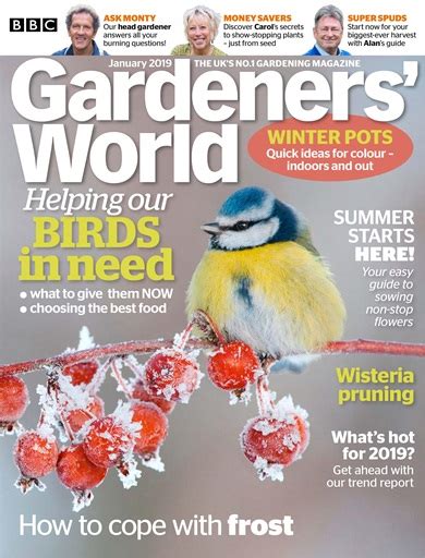 Gardeners World Magazine January 2019 Subscriptions Pocketmags