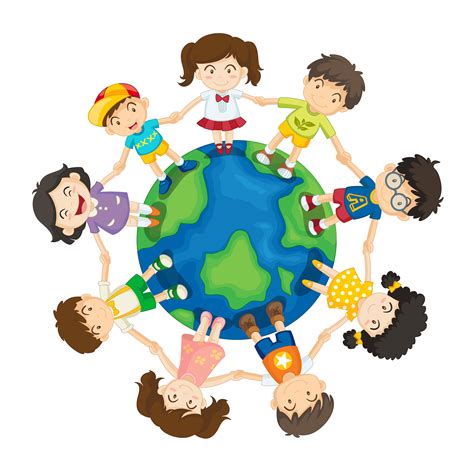 Kids Around The World Vector Art Icons And Graphics For Free Download