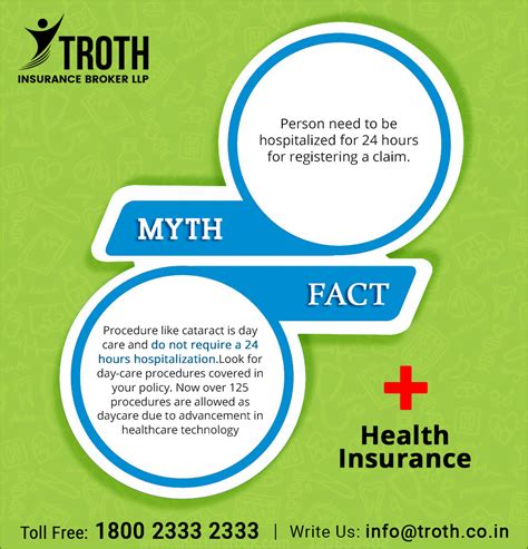 Myths And Facts About Health Insurance Myth Person Need To Be