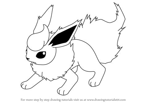 Flareon Pokemon Coloring Pages At Free Printable