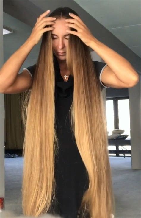 VIDEO Long Blonde Silky Mane RealRapunzels Sexy Long Hair Long