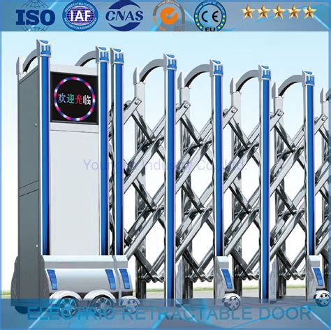 Stainless Steel Electric Retractable Doorfolding Gatesliding Gate