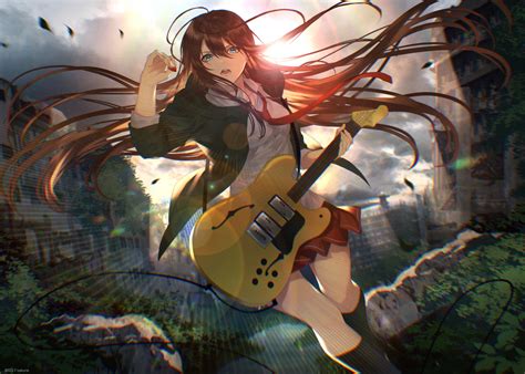 Fond Décran Anime Filles Anime Guitare 2150x1536 Splash27