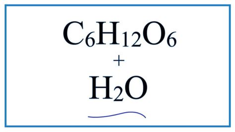 Equation For Glucose Dissolving In Water C6h12o6 Water Youtube