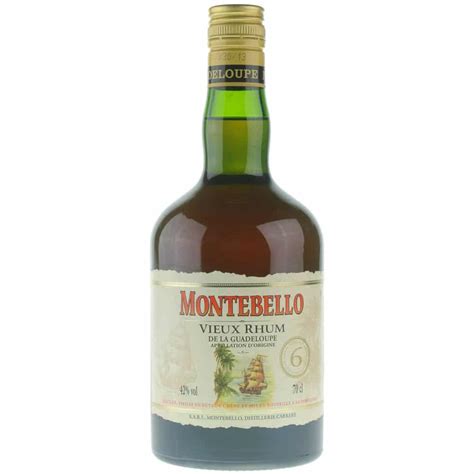 Rhum Vieux Montebello 70 Cl 42° 6 Ans Rhum Caraibes