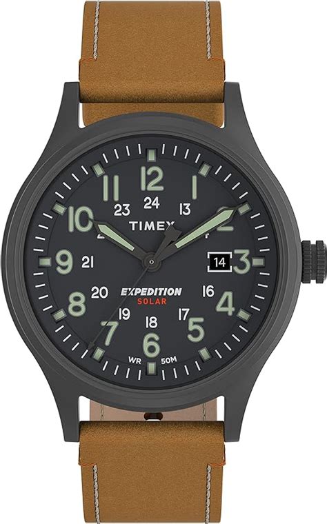 Timex Mens Expedition Scout Solar 40mm Watch Gunmetal