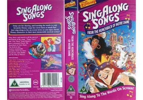 Sing Along Songs From The Hunchback Of Notre Dame 1996 On Walt Disney