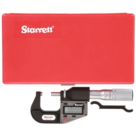 Starrett Digital Outside Micrometer 0 In To 1 In0 To 254 Mm Range ±