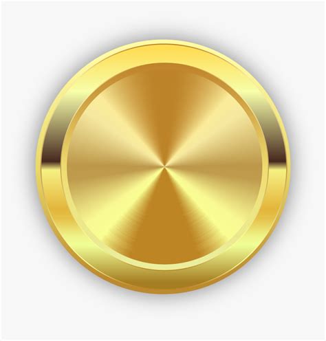 Gold Clipart Circle - Round Gold Logo Png, Transparent Png - kindpng