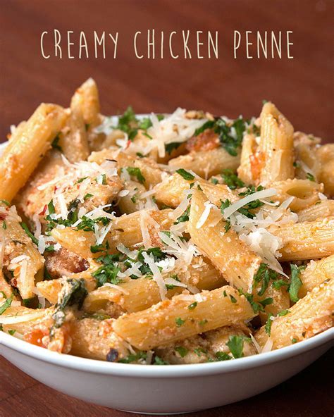Heat 1 tablespoon canola oil in a large skillet over medium heat. Make This Creamy Chicken Penne For A Lazy Night In