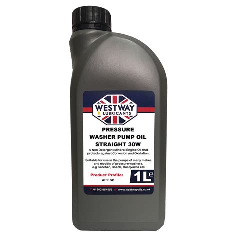 Pressure Washer Pump Oil Sae 30 Non Detergent Westway Oils