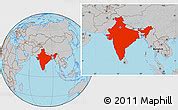 Satellite Location Map Of India