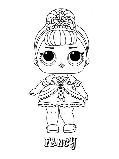 Complex coloring page with the lol doll's room. LOL Surprise coloring pages | Print and Color.com