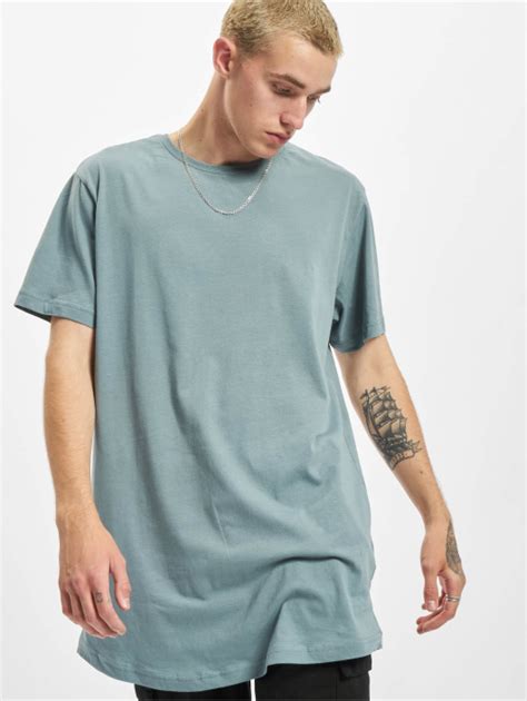 Urban Classics Bovenstuk T Shirt Shaped Long Tee In Blauw 867294