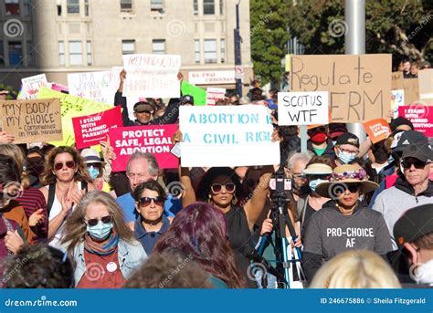 womenâ€™s rights protest in san francisco ca after scotus leak editorial photo image of