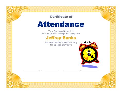 Simply fill in the information, print and sign. Attendance clipart participation student, Attendance ...