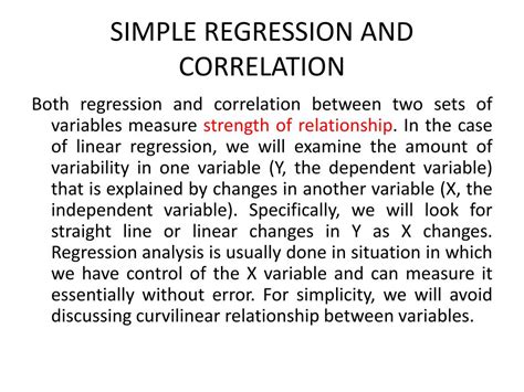 Ppt Simple Regression And Correlation Powerpoint Presentation Free