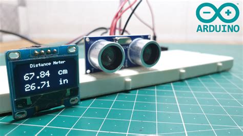 Arduino Distance Meter Oled Display Ultrasonic Sensor Hc Sr