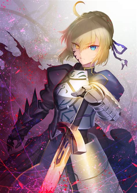 Artoria Pendragon Saber And Saber Alter Fate And 1 More Drawn By