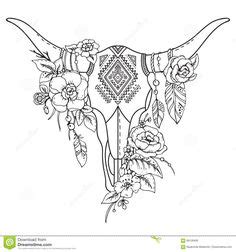 Affordable and search from millions of royalty free images bull skull embroidered towel, steer skull with horns, farmhouse towel, cow lover gift. Bull skull - stock vector | Taurus | Tattoo ideen ...