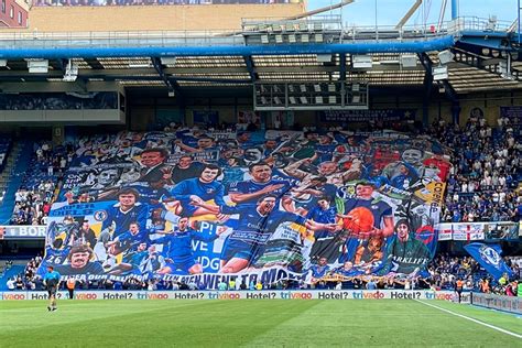 Chelsea Fans Unveil Massive Tifo Of Club Legends And Iconic Moments