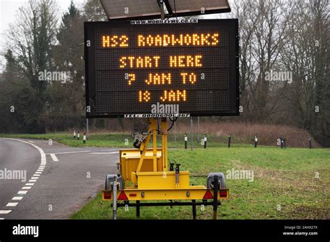 Hs2 Roadworks Start Here Sign Hi Res Stock Photography And Images Alamy