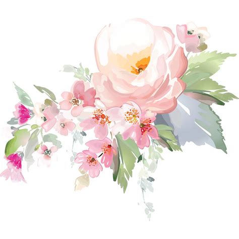Light Pink Watercolor Florals Td Florals 27