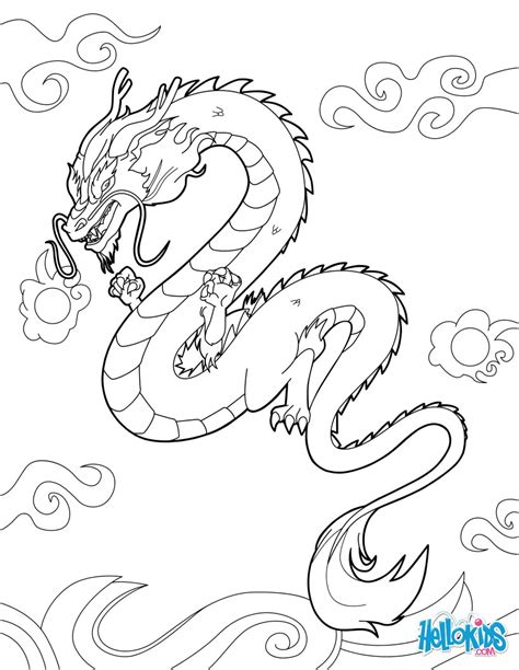8 Adorable Dragon Chinois Coloriage Gallery  COLORIAGE